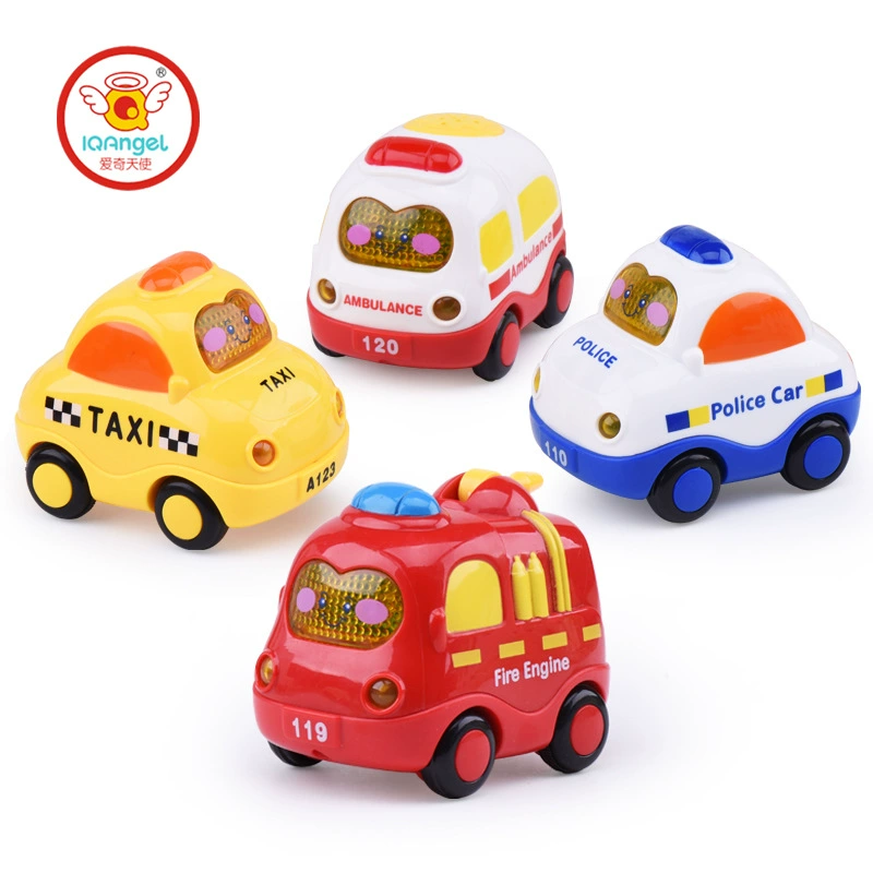 Инерционная игрушечная машина для ползания с светлой музыкой, 0–3 года