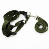 Dog pet nylon army green traction rope (chest strap) dog rope dog chain large dog