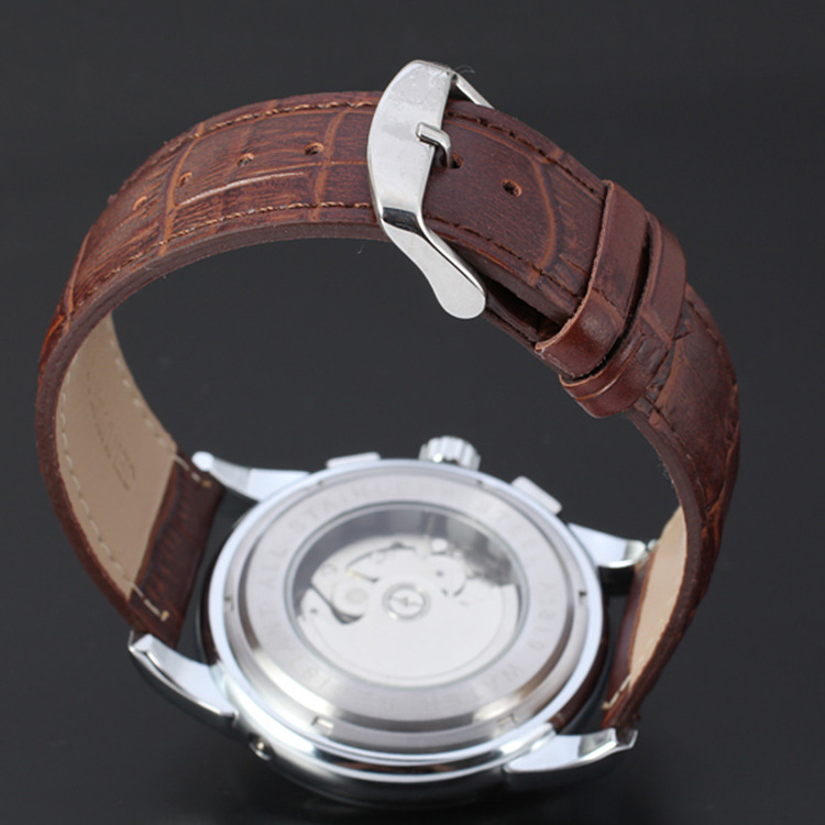 Forsining Mechanical Watch For Men With Calendar And Solar Power_voghion.com