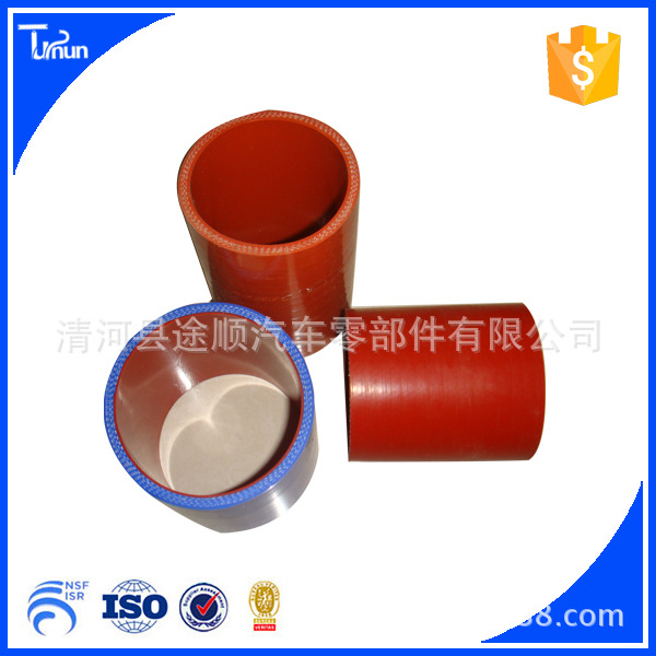 厂家批发硅胶管发动机中冷器硅胶管双色夹布硅胶管