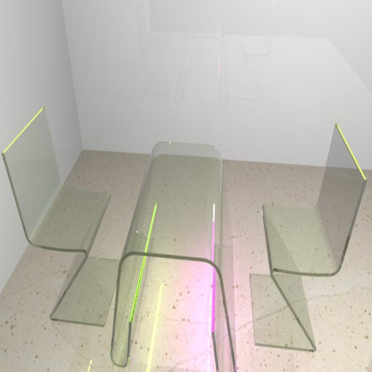 广州厂家市亚克力（有机玻璃）水晶桌子椅子 可定制