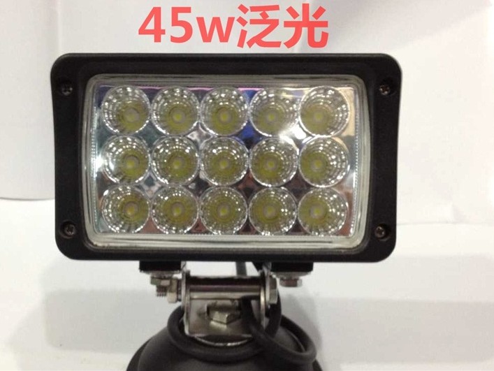 帮手描述图：45W汽车LED射灯工作灯车顶灯雾灯辅助大灯越野