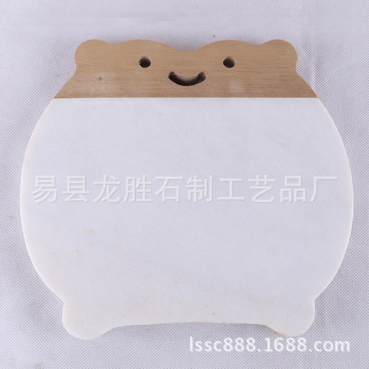 大理石和木头拼接菜板