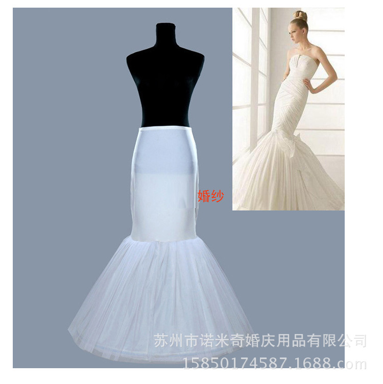 批发外贸婚纱礼服 暴力鱼尾日常裙撑 新娘结婚婚纱黑色衬裙