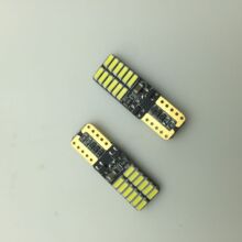 汽车改装LED示宽灯 解码灯宽电压12 24v t10 3014 24SMD canbus