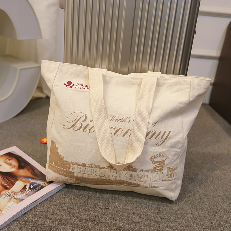 帆布单肩手提袋饭盒保温袋大容量帆布袋 量大从优