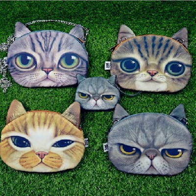 喵星人链条包单肩包斜挎猫头女包|ms