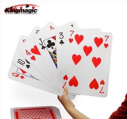 G1537 Big Card (A4 Big Poker) kingmagic magic props manufacturer direct sales magic toys