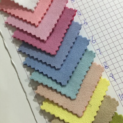 秋冬新品 麂皮绒复合夹丝太空层面料 男女大衣风衣布料 现货批发