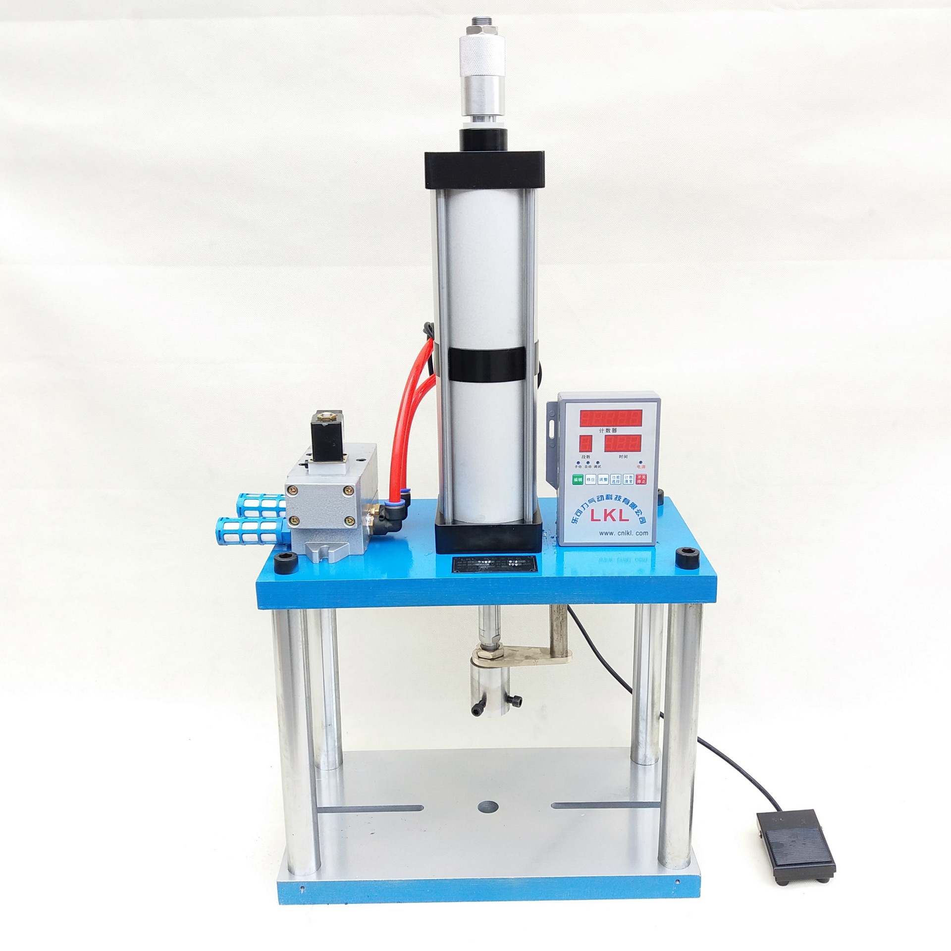 桌面台式小型气动冲床1000公斤出力APD-2100 1吨冲床小压力机