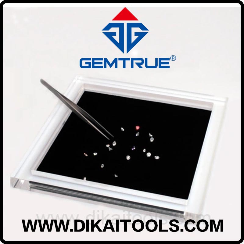 珠宝展示道具 看货盘盒 首饰盒 压克力散钻盘 柜台裸钻盘盒