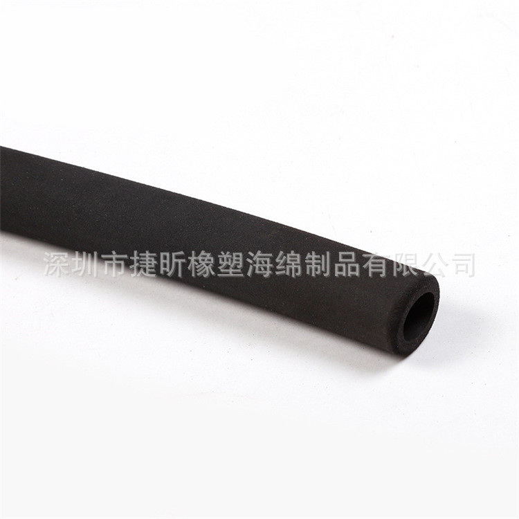 厂家供应 漂浮球用泡棉管耐水浮力大10mm内孔黑色磨面橡塑管 可订