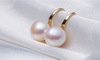 Fashionable earrings from pearl, accessory, Korean style, simple and elegant design, wholesale