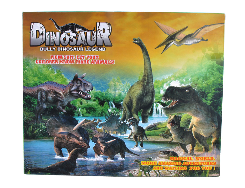 供应SM269194恐龙套装 侏罗纪塑料仿真恐龙玩具 儿童仿真动物玩具