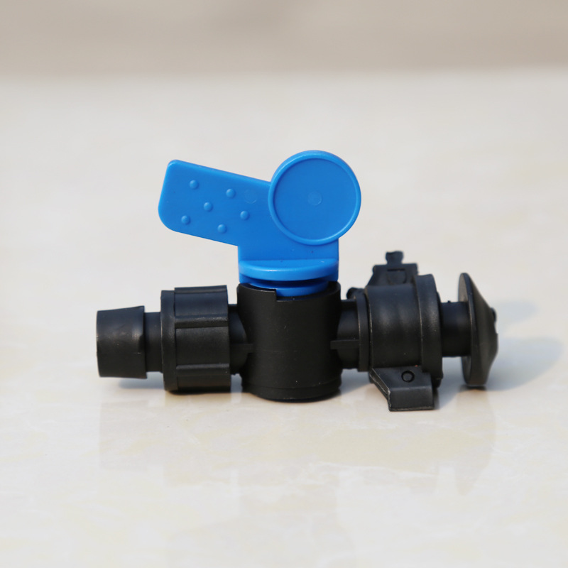 批發PE管旁通閥滴灌帶旁通閥塑料開關旁通閥門農田灌溉軟帶旁通閥