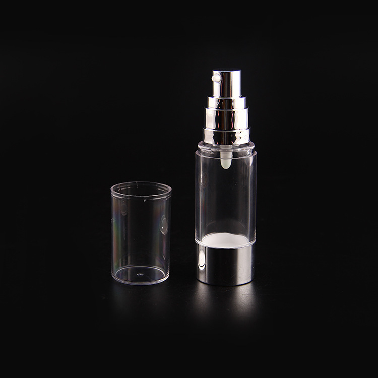 厂家直销 20ML/30ML50ML透明AS塑料保湿乳真空瓶化妆品包材