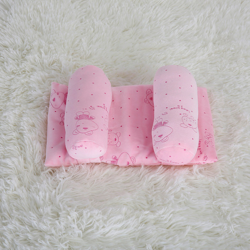 Newborn baby baby pillow, baby pillow, anti-head shaping pillow, pure cotton adjustable baby product pillow