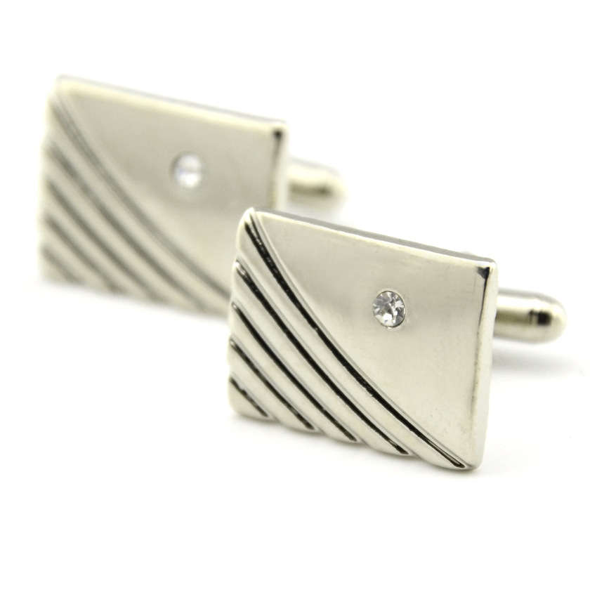 실버 커프스 단추