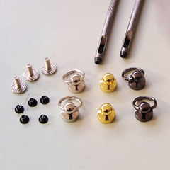 韓版手機殼diy合金銅扣iPhone6貼鑽材料包配件鉚釘扣子