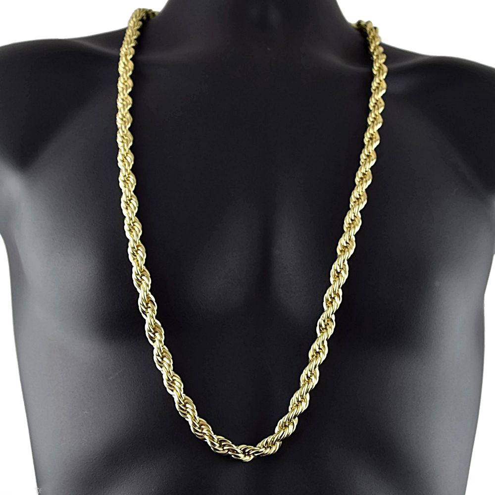 Twinkling Rope Twist Chain Hip Hop Series Twist Chain Necklace Thick Long Chain