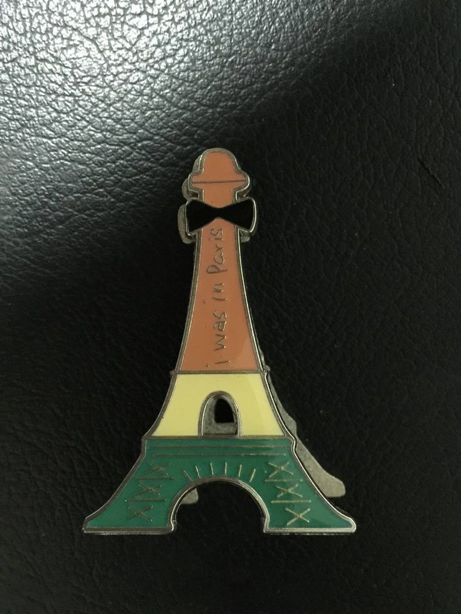 厂家制定埃菲尔铁塔金属滴胶夹子 金属衣夹纸夹