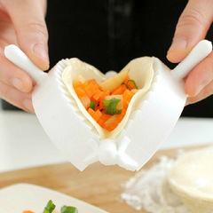 T-shaped 8cm diameter manual dumpling wrapper plastic mold fast dumpling making tool, individually packed