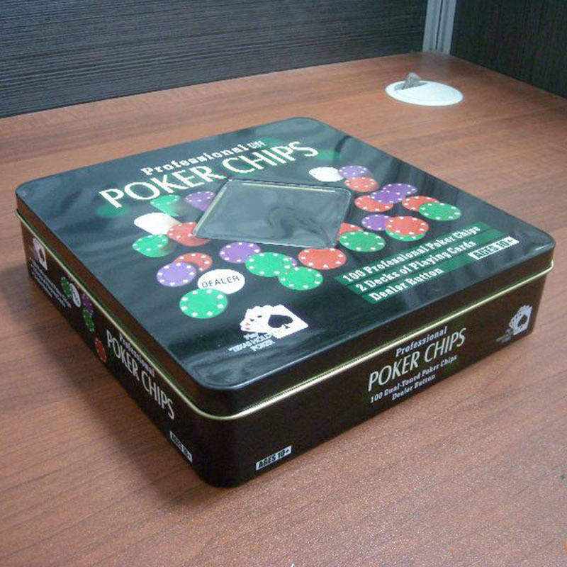 筹码盒系列 马口铁盒铁罐 铁盒 金属包装方形马口铁铁盒