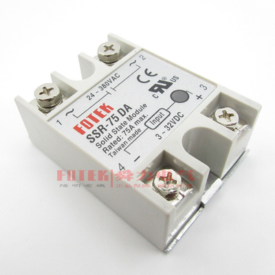 全新正品SSR-75DA台湾FOETK 阳明单相SSR固态继电器輸出耐電流75A