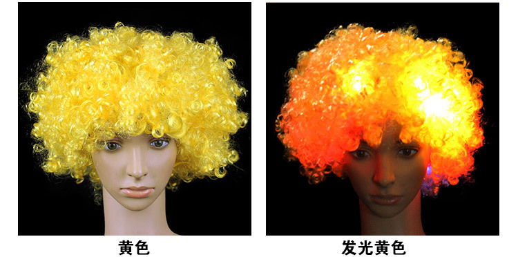发光爆炸头假发_06