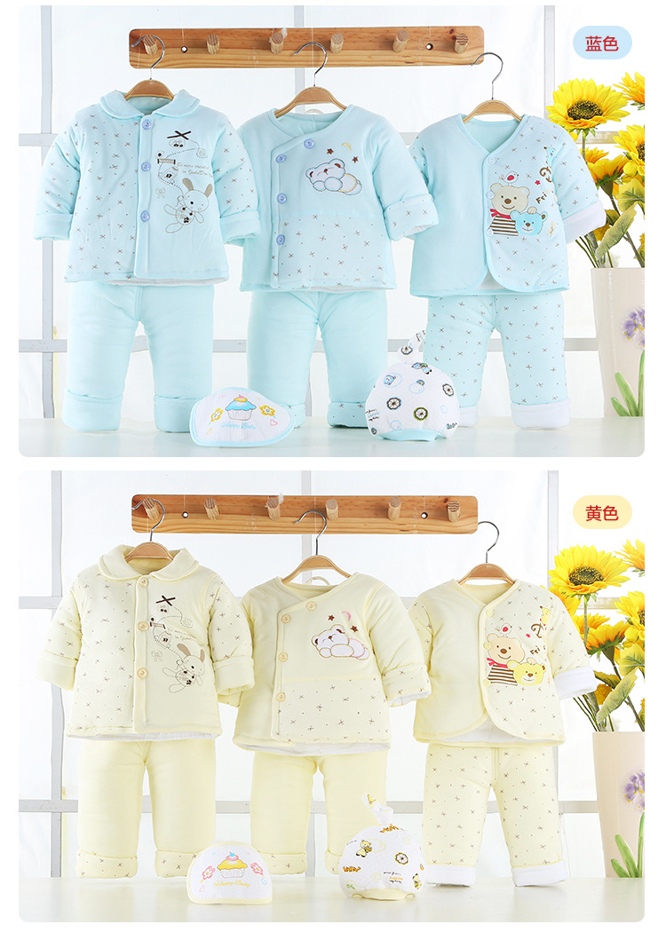 100% cotton trẻ sơ sinh hộp quà tặng mùa xuân hè mùa thu và mùa đông bé hộp quà tặng sơ sinh quần áo tháng bộ quà tặng hộp bốn mùa