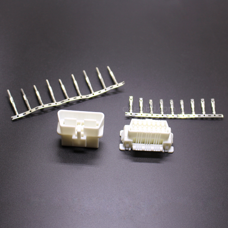 汽车升窗器公头母头白色连接器