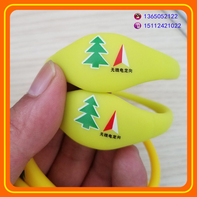 RFID智能腕带 NFC门禁硅胶手环 F08 rfid防水腕带丝印LOGO定制