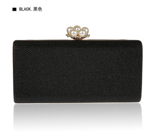 简洁可爱新品珠珠扣手拿包气质晚宴包好搭礼服包晚装包1633