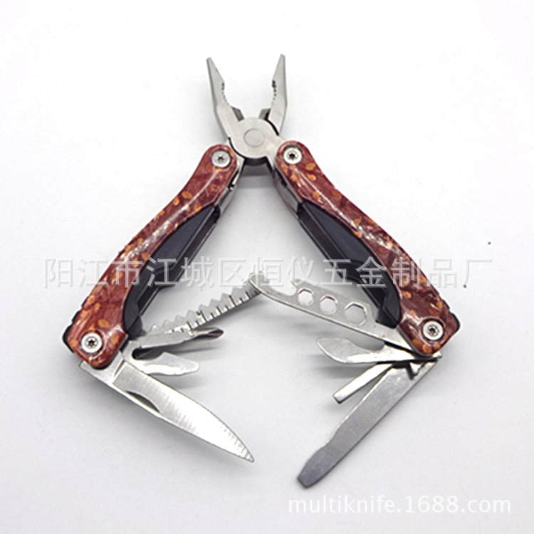 木纹多功能钳子 救生迷彩钳 汽车礼品工具钳
