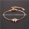 Zodiac signs stainless steel, bracelet, fashionable accessory, chain, Japanese and Korean, Korean style