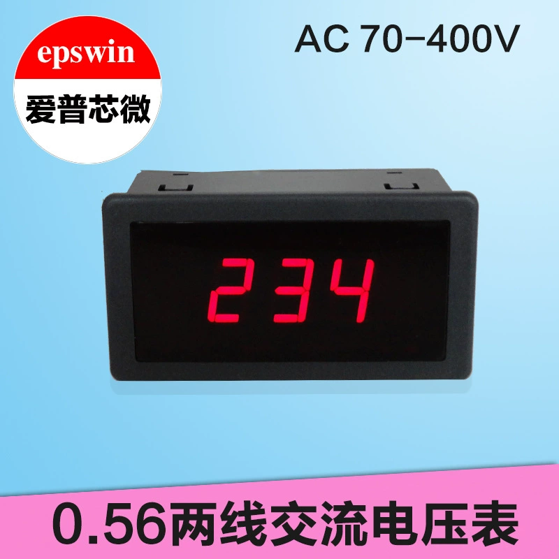 Прямые продажи цифровой измеритель напряжения двухпроводной цифровой дисплей головка измерителя переменного тока Вольтметр AC70-400V может быть откалиброван