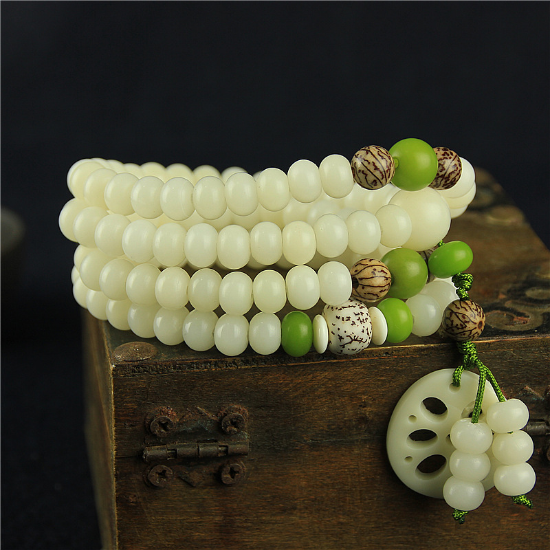 White jade Bodhi Root Bracelet men and women Beads Pu Tizi 108 Pieces bracelets Original DIY Jewelry wholesale