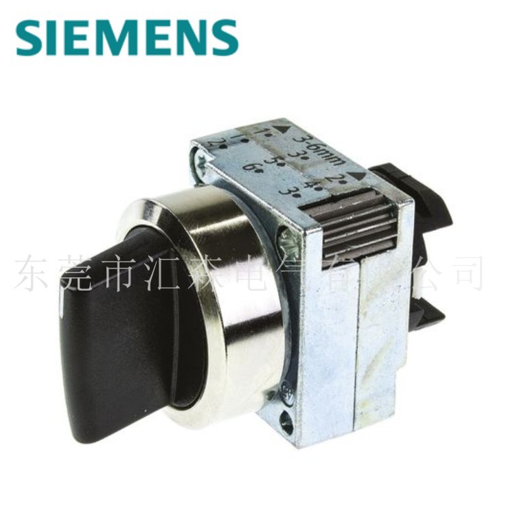Siemens 西门子 3SB3500-2QA11  3位置 旋转开关 锁定旋钮执行器