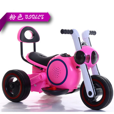 太空狗兒童電動摩托車電動車三輪車腳踏車充電電瓶玩具車壹件代發