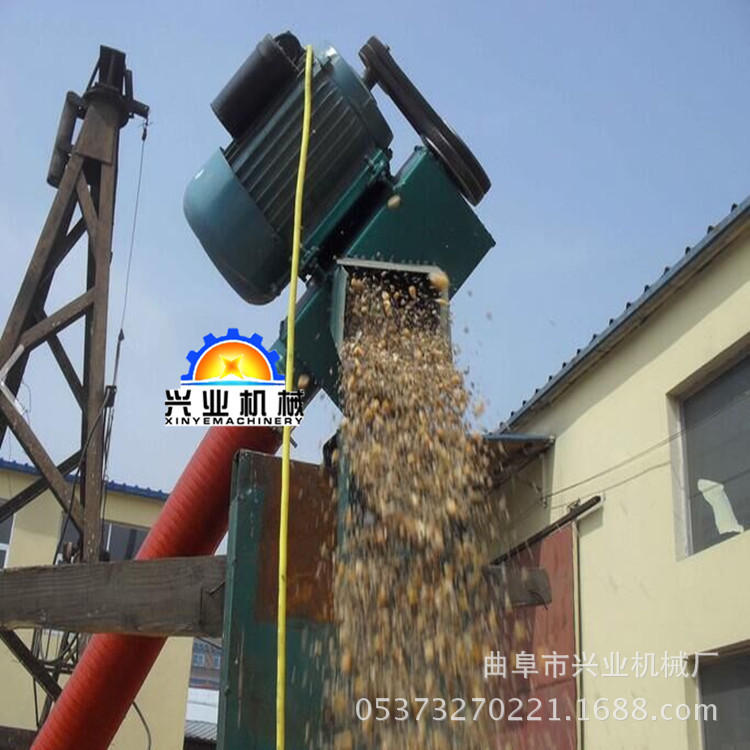 软管式车载吸粮机 流动收粮点软管绞龙机 家用软管上粮机