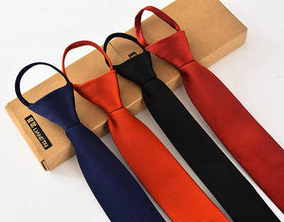 良呔 领带 易拉得拉链领带 方便懒人领带男  6CM  工厂现货