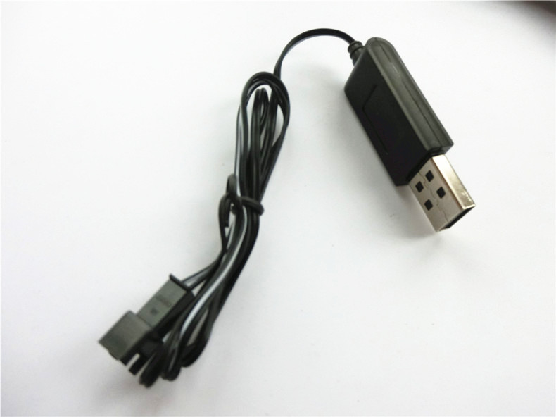 Toy USB charging cable, toy USB rechargeable lithium battery 3.7V charging cable, SM interface.
