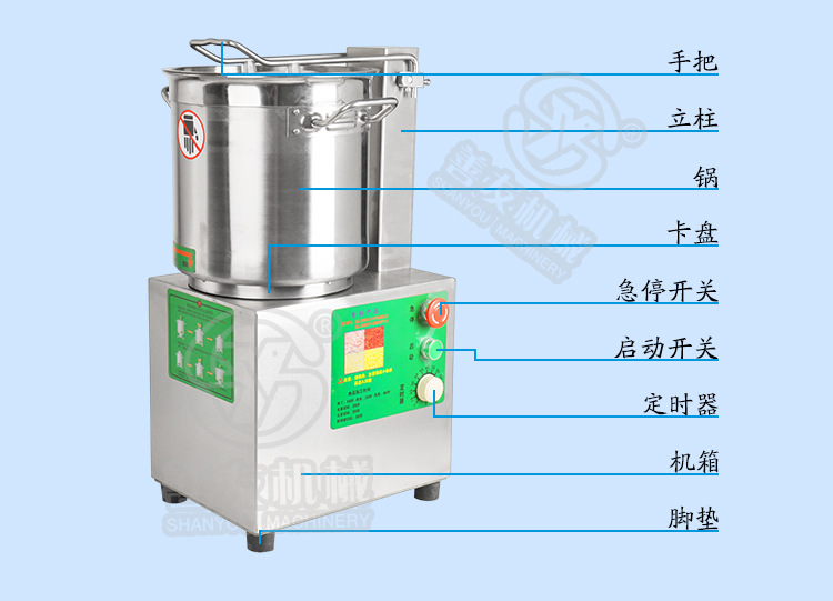 善友不锈钢食品切碎机多功能切碎机大容量切碎机果蔬细切机蒜蓉-阿里巴巴