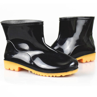 supply non-slip Low Boots Mining Three Acid-proof Dichotomanthes bottom PVC Boots wholesale