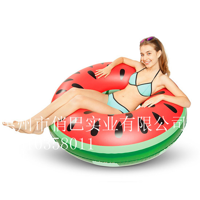 Inflatable swimming ring for adults