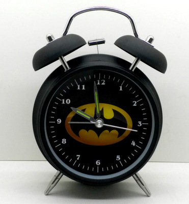 新款韩版钟 时尚精品打铃钟 4寸静音闹钟 小夜灯 指针式大铃声|ms