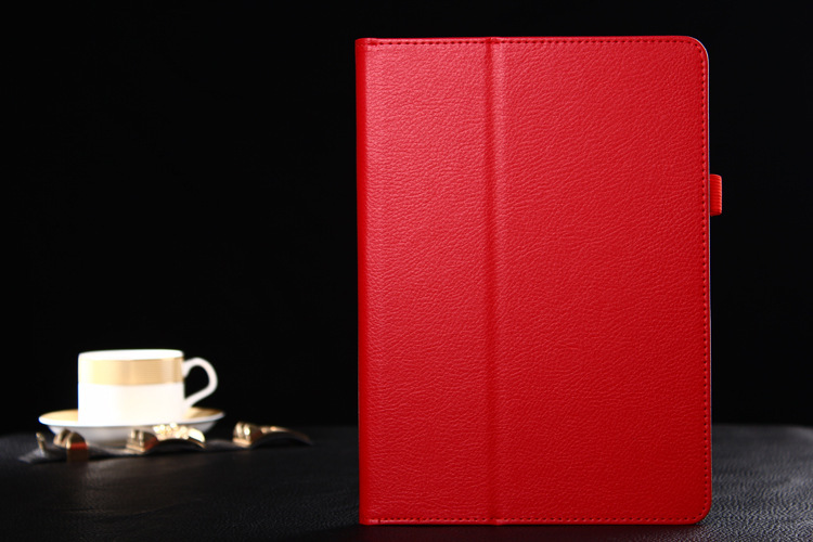 iPad6 Protective Case iPadair2 Bracket Leather Case for iPad Litchi Pattern Photo Frame Leather Case Smart Hibernation Leather Case