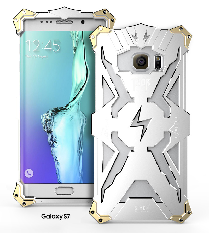 SIMON THOR Aviation Aluminum Alloy Shockproof Armor Metal Case Cover for Samsung Galaxy S7 Edge G9350 & S7 G9300