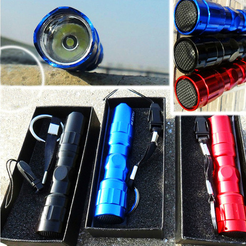 Professional wholesale gift box waterproof flashlight LED flashlight strong light flashlight