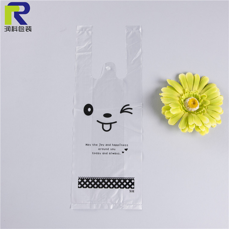 厂家供应加厚新料超市购物袋 手提式购物袋 透明包装外卖塑料袋